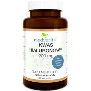 Medverita Kwas hialuronowy 200mg 60kaps - suplement diety