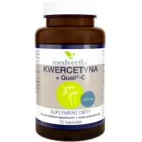 Medverita Kwercetyna 250mg ekstrakt z perełkowca japońskiego + Quali-C 98% 50kaps - suplement diety