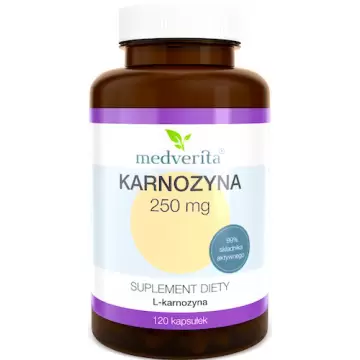 Medverita L-karnozyna 250mg 120kaps - suplement diety