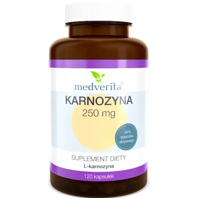 Medverita L-karnozyna 250mg 120kaps - suplement diety