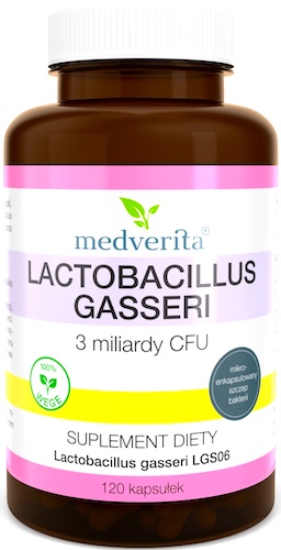 Medverita Lactobacillus gasseri 3 miliardy CFU 120kaps - suplement diety Probiotyk 3mld CFU