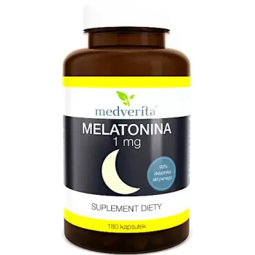 Medverita Melatonina 1mg 180kaps - suplement diety