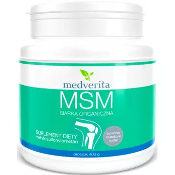 Medverita MSM Siarka Organiczna 400g proszek - suplement diety