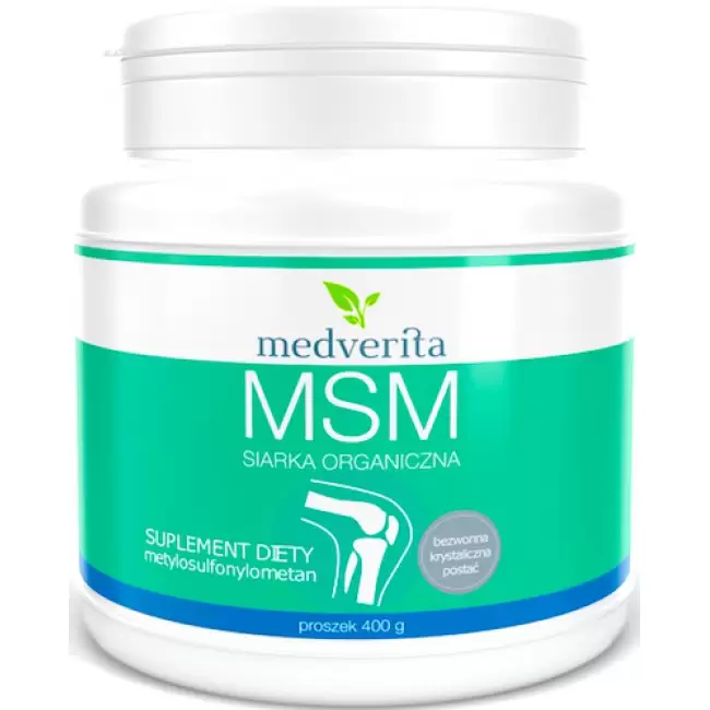 Medverita MSM Siarka Organiczna 400g proszek - suplement diety