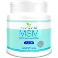 Medverita MSM Siarka Organiczna OptiMSM 400g proszek - suplement diety