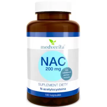 Medverita NAC 200mg 180kaps - suplement diety