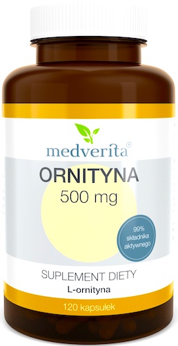 Medverita Ornityna 500mg 120kaps - suplement diety