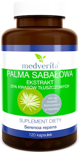 Medverita Palma Sabałowa ekstrakt 25% kwasów tłuszczowych 120kaps - suplement diety