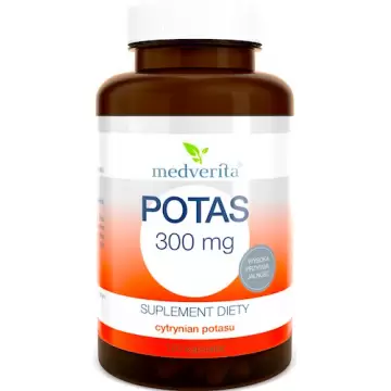 Medverita Potas Cytrynian 300mg 120kaps - suplement diety