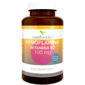 Medverita Ryboflawina Witamina B2 50mg 180kaps - suplement diety