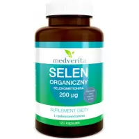 Medverita Selen Organiczny Selenometionina 200mcg 120kaps - suplement diety