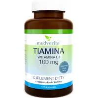 Medverita Tiamina Witamina B1 100mg 120kaps - suplement diety