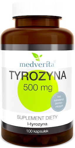 Medverita Tyrozyna l-tyrozyna 500mg 100kaps - suplement diety
