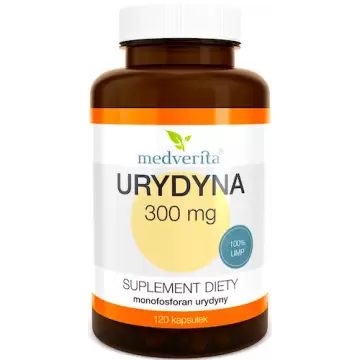 Medverita Urydyna Monofosforan UMP 300mg 120kaps - suplement diety Układ nerwowy Pamięć Alzheimer