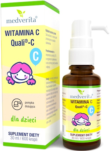 Medverita Witamina C Quali-C krople dla Dzieci 30ml - suplement diety Odporność