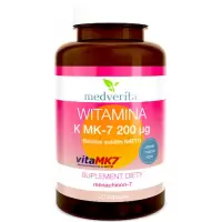 Medverita Witamina K2 200mcg MK-7 120kaps - suplement diety k-2