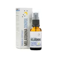 Aura Herbals Melatonina Control 1mg Melisa Ekstrakt 30ml krople - suplement diety zdrowy Sen Zasypianie Jet Lag