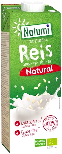 Natumi Napój ryżowy 1l bez cukru bezglutenowy BIO 1000ml mleko vege