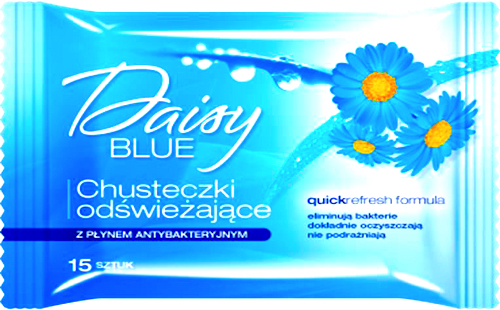 Natura Pharma Blue Daisy Chusteczki odświeżające i antybakteryjne 15szt
