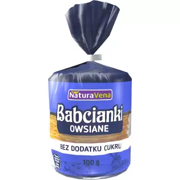 NaturaVena Babcianki owsiane 100g bez dodatku cukru