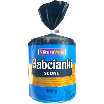 NaturaVena Babcianki owsiane 100g słone bez dodatku cukru