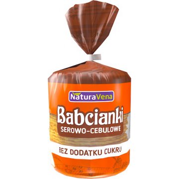 NaturaVena Babcianki serowo-cebulowe 110g bez dodatku cukru