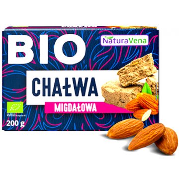 NaturaVena BIO Chałwa z migdałami 200g Migdałowa ręcznie wyprodukowana w Grecji