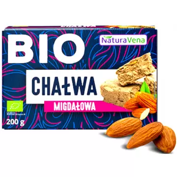 NaturaVena BIO Chałwa z migdałami 200g Migdałowa ręcznie wyprodukowana w Grecji