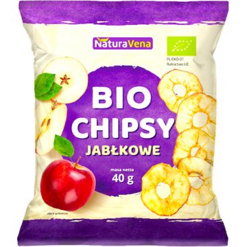 NaturaVena BIO Chipsy jabłkowe 40g ekologiczne