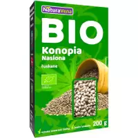 NaturaVena BIO Konopie nasiona łuskane ekologiczne 200g Cannabis sativa