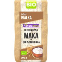 NaturaVena BIO Mąka Orkiszowa biała ekologiczna 500g vege typ 550