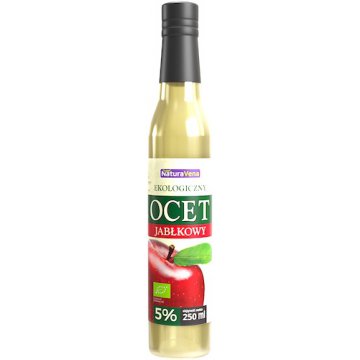 NaturaVena BIO Ocet jabłkowy 5% ekologiczny 250ml naturalny