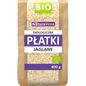 NaturaVena BIO Płatki jaglane ekologiczne 400g vege