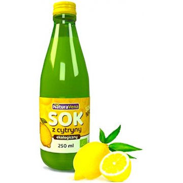 NaturaVena BIO Sok z cytryny NFC ekologiczny 250ml naturalny cytrynowy