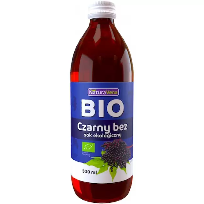 NaturaVena BIO Sok z czarnego bzu 500ml ekologiczny