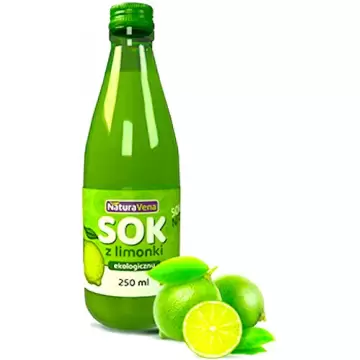 NaturaVena BIO Sok z limonki ekologiczny 250ml naturalny limonkowy
