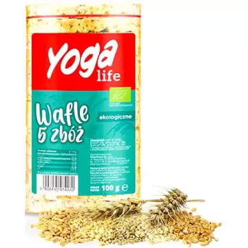 NaturaVena BIO Wafle Yoga life 5 zbóż 100g vege bezglutenowe ekologiczne