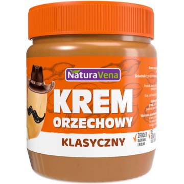 NaturaVena Krem orzechowy klasyczny 340g Masło orzechowe