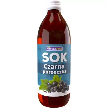 NaturaVena Sok z czarnej porzeczki 500ml Czarna Porzeczka