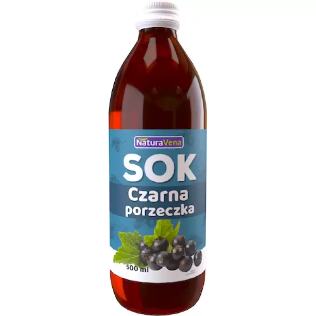 NaturaVena Sok z czarnej porzeczki 500ml Czarna Porzeczka