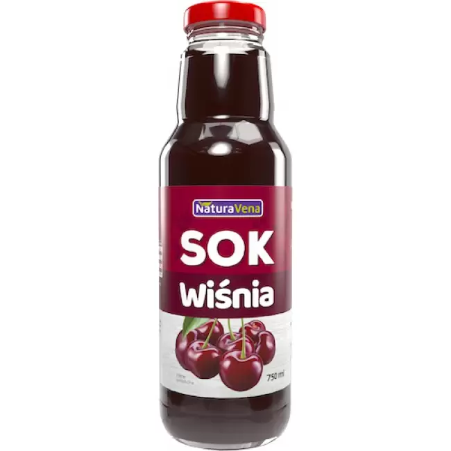 NaturaVena Sok z wiśni 750ml Wiśnia