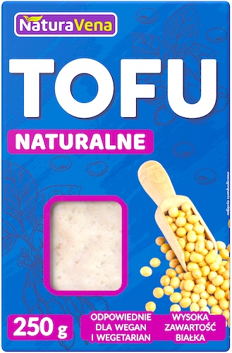 NaturaVena Tofu Naturalne Klasyczne 250g vege kostka