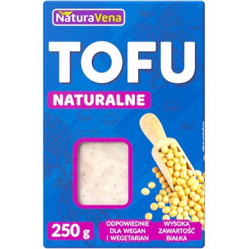 NaturaVena Tofu Naturalne Klasyczne 250g vege kostka