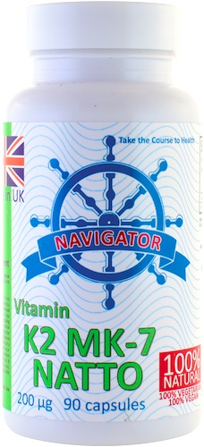 Navigator Witamina K2 MK-7 z Natto 200mcg 90kaps vege - suplement diety 100% naturalna k-2