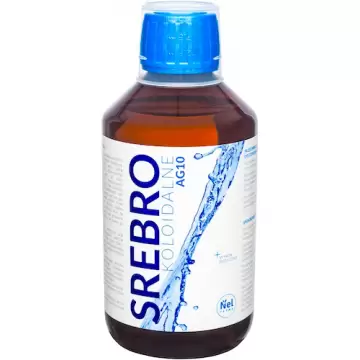 Nelfarma Srebro Koloidalne AG10 300ml PET Wyrób Medyczny  Bakterie Wirusy Grzybica