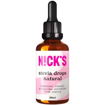 NICKS Stevia Drops Natural 50ml Aromat spożyczy naturalny Słodzik stewiowy