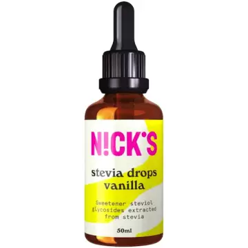 NICKS Stevia Drops Vanilla 50ml Aromat spożyczy waniliowy Słodzik stewiowy