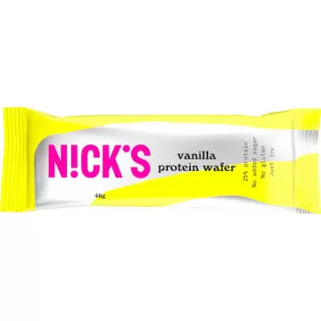 NICKS Vanilla protein Wafer Wafelek proteinowy wanilia 40g Bezglutenowy Bez dodatku cukru