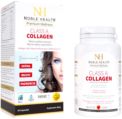 Noble Health Class A Collagen 90 kapsułek Kolagen - suplement diety