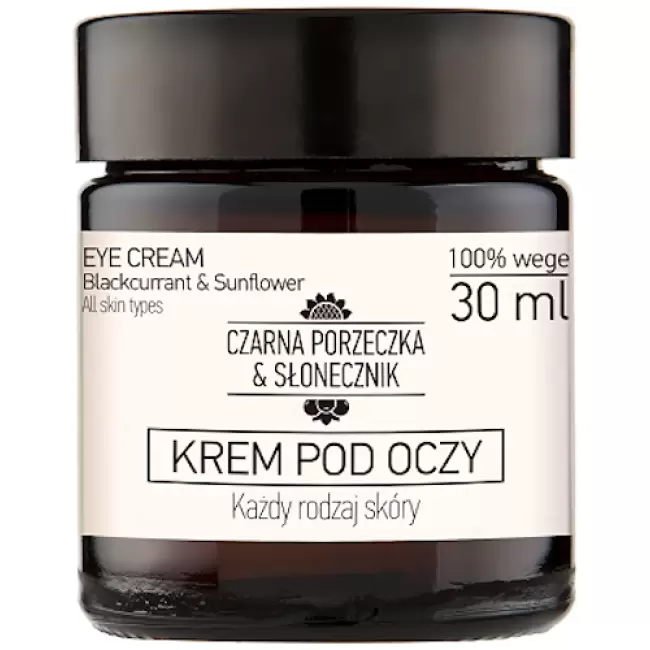 NOVA GOCranberry Krem pod oczy Czarna porzeczka+Słonecznik 30ml vege - Naturalny Nawilża Ujędrnia Wygładza